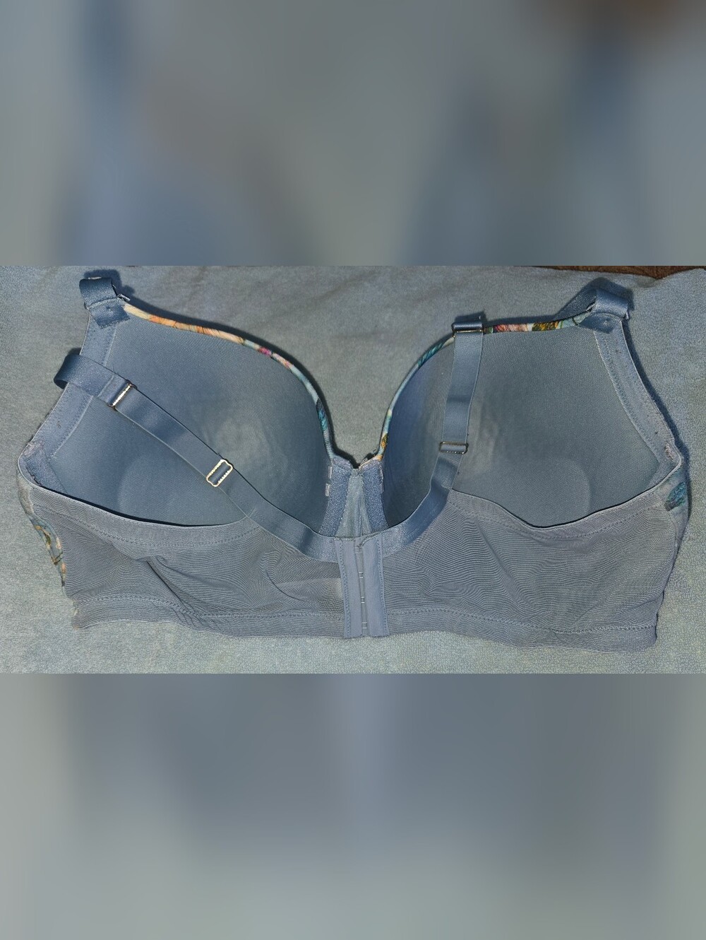 Cacique Floral Lace Underwire Push-Up Bra Sz 42DD - Picture 6 of 10
